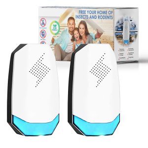 RUNADI Pest Repeller Upgraded Plug-in Pest Control Repeller for Mosquito, Insect, Mice, Spider, Bug, Ant, Cockroach, Rodent & Rats Indoor Use Rodent Repeller 2 Packs