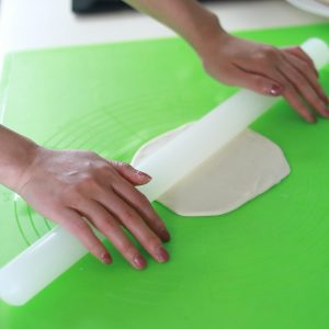 2 Ausrollstab mit Abstandshalter 43 + 22cm – Antihaft – Spülmaschinenfest – Fondant Rollstab mit Distanzscheiben